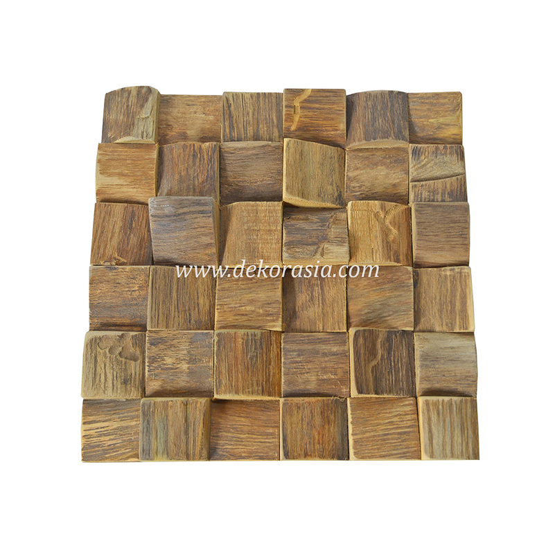 Wall Cladding Teak Bark, Interior Home Decoration